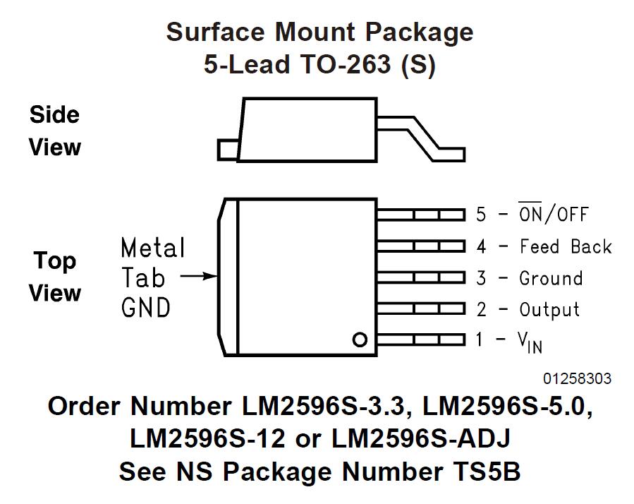 主动器件 电源管理 稳压芯片 lm2596s-5.0