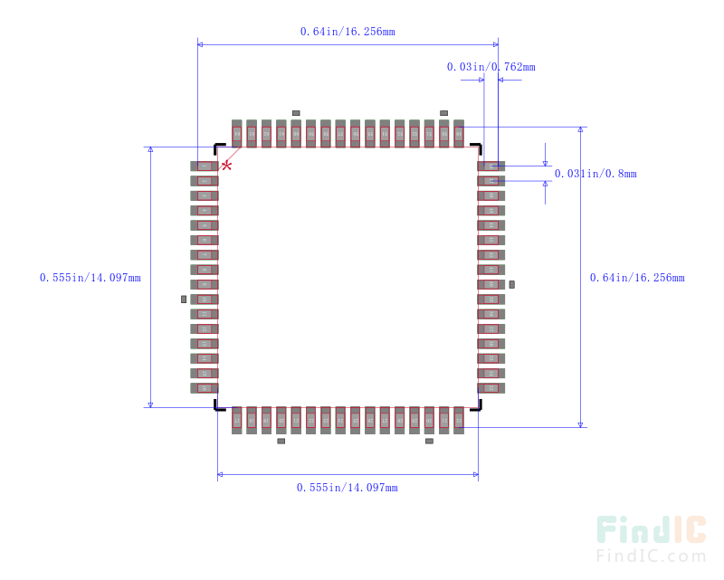 【ATMEGA64-16AUR PDF数据手册】_中文资料_引脚图及功能_(微芯 Microchip)-采芯网
