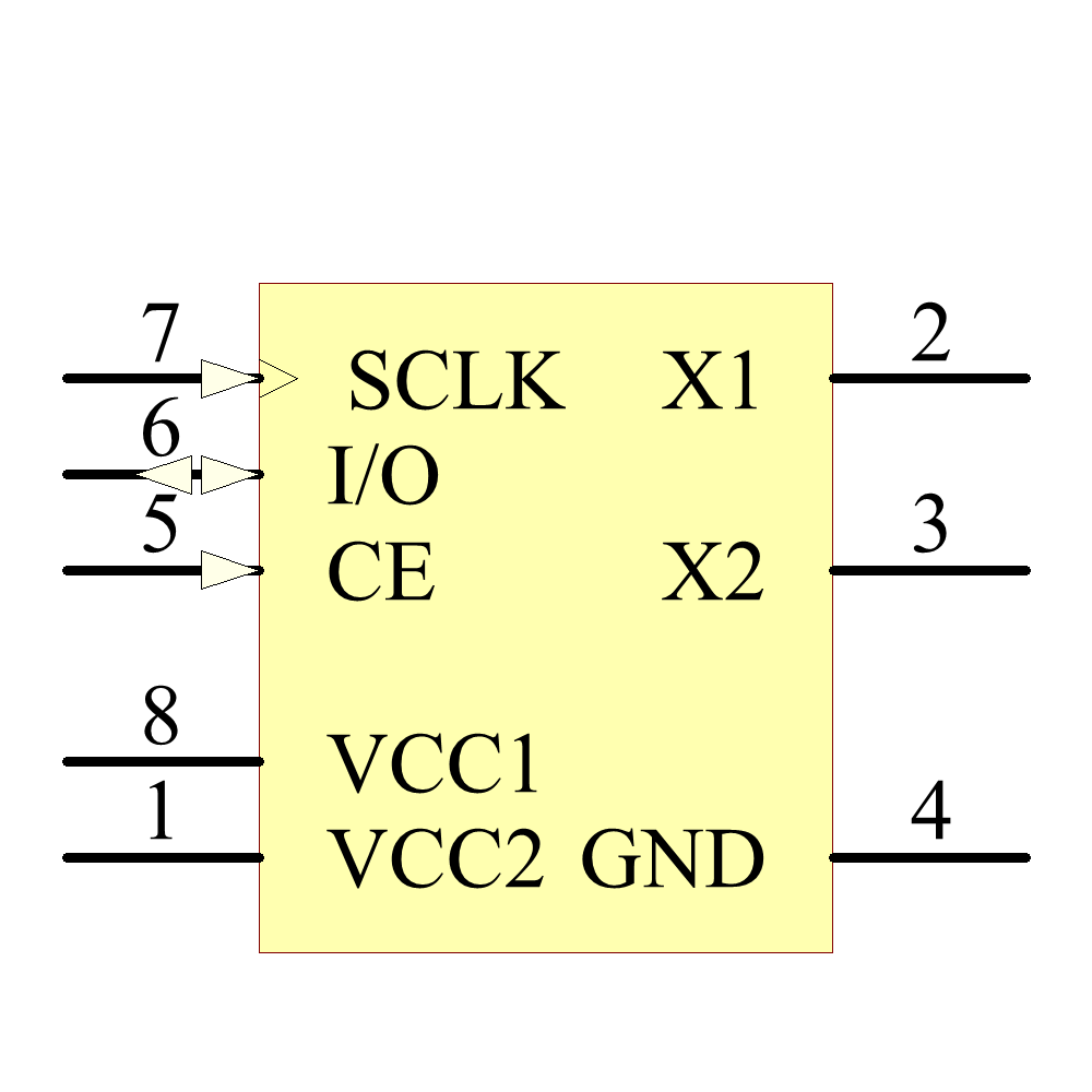 ds1302s t&r 引脚图
