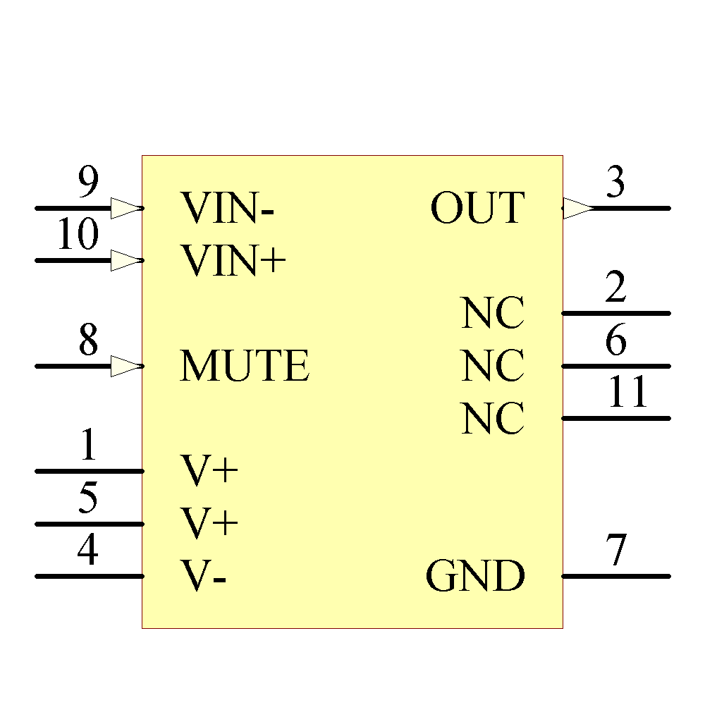 lm3886tf/nopb 引脚图