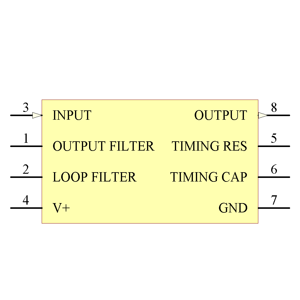 lm567cn/nopb 引脚图