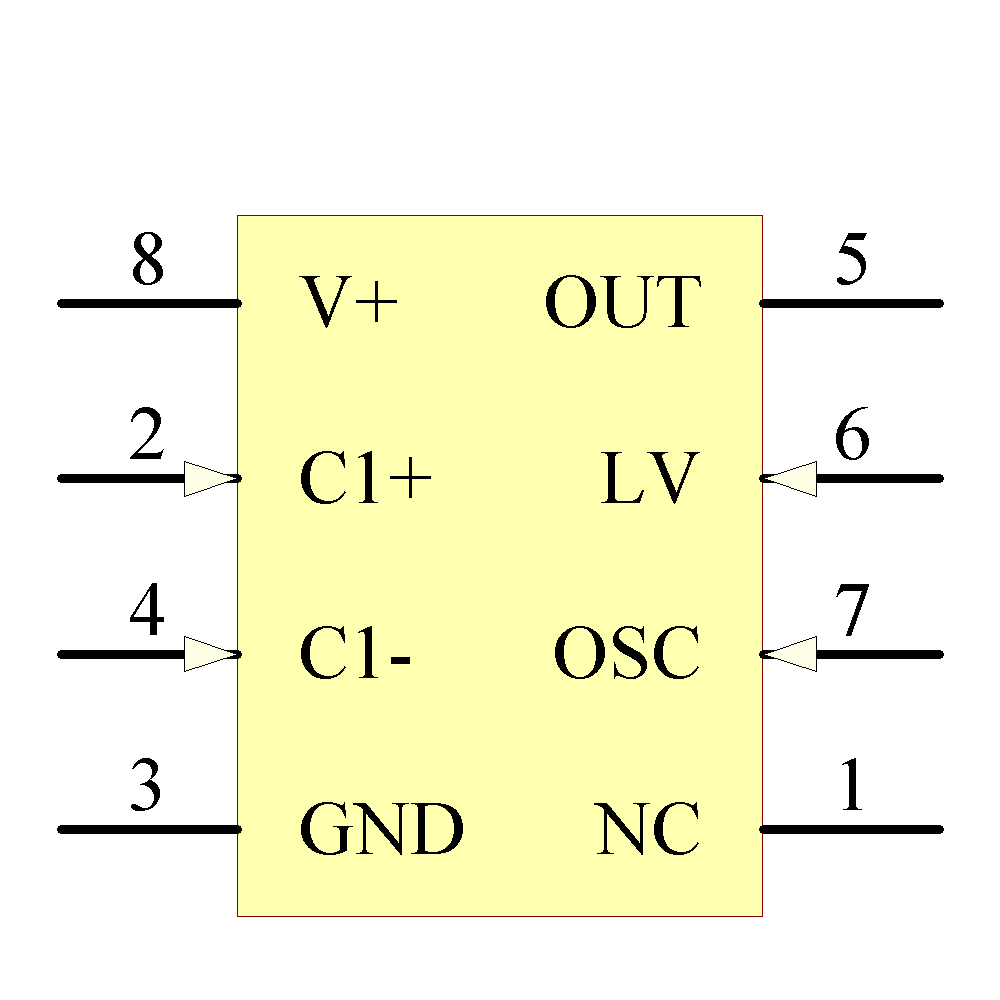 lmc7660imx/nopb 引脚图