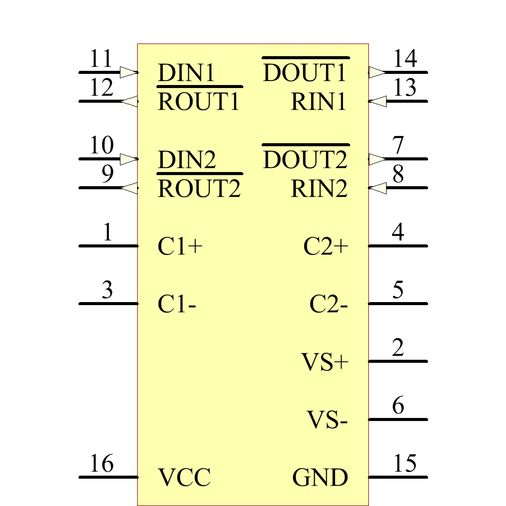 【max232ecdr pdf数据手册】_中文资料_引脚图及功能_(德州仪器 ti)