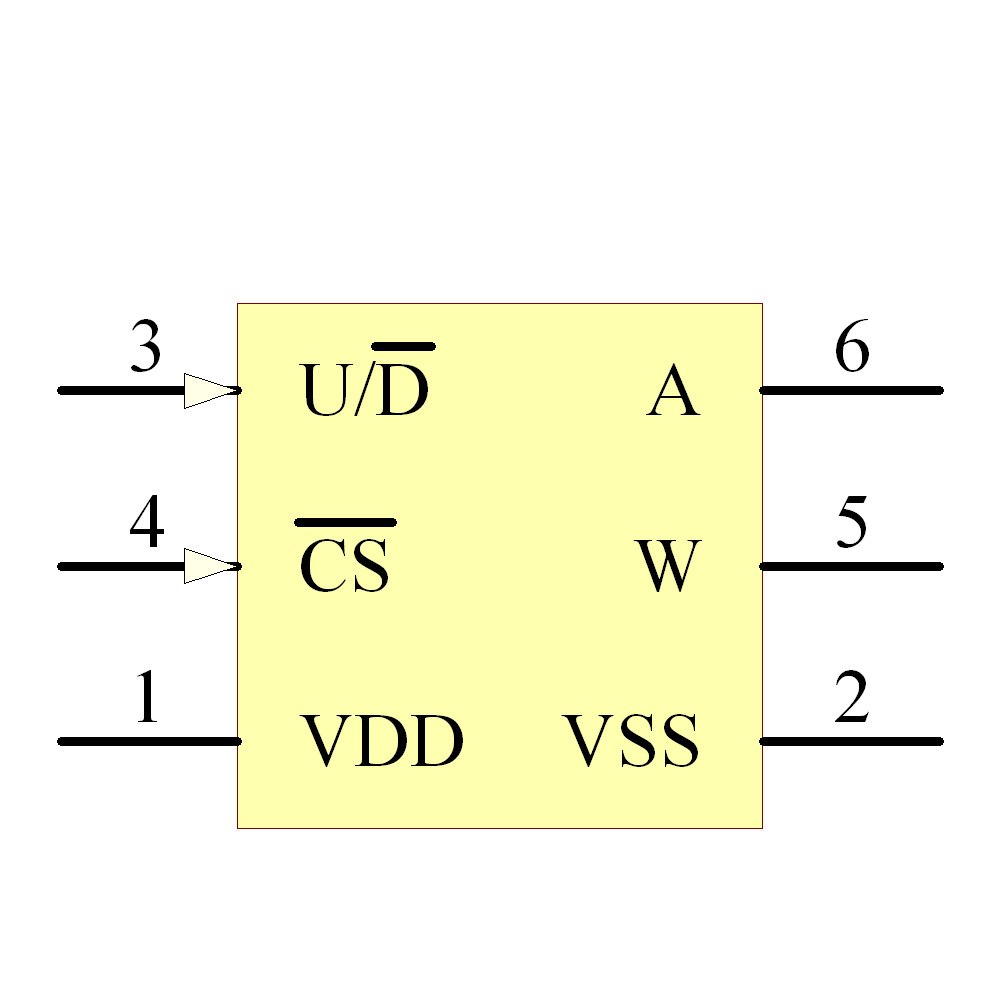 mcp4023t-202e/ch 引脚图