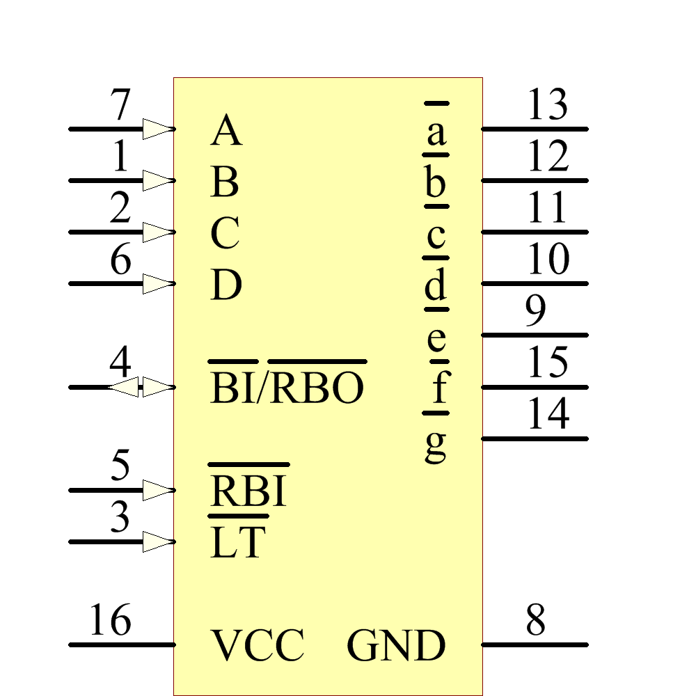 Sn74ls247n схема включения