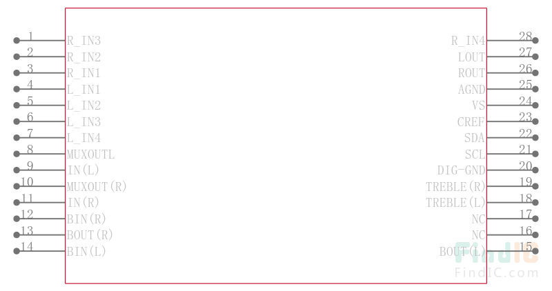 Микросхема tda7440 схема подключения