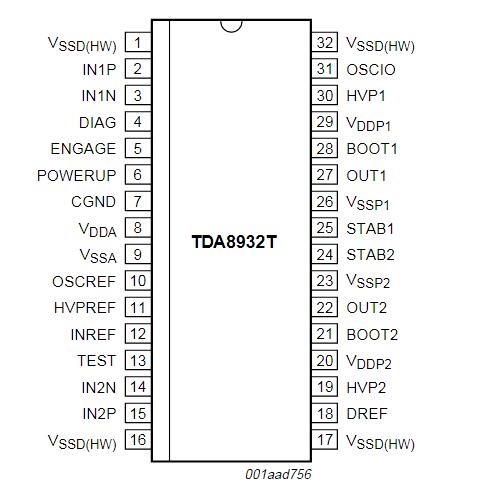 Tda8932 схема усилителя